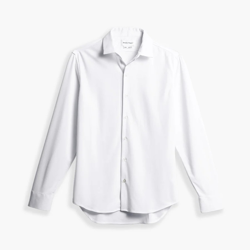 NWT Ministry of Supply Men’s Apollo Dress Shirt White – XXL Slim